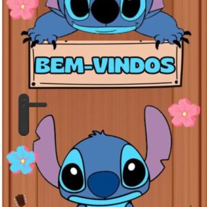 Painel porta boas vindas  Stitch