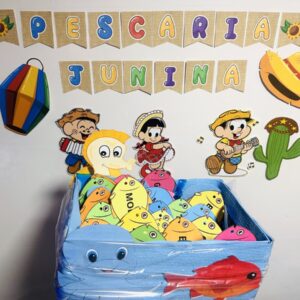 Painel + Pescaria das palavras, números e alfabeto