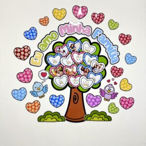 Painel árvore  minha família feliz