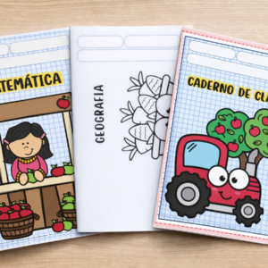 Capas de caderno tema Fazendinha