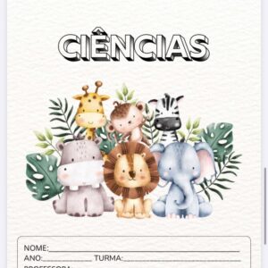 Capas de caderno Safari fofo