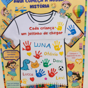 ✨ Painel Interativo – Cada Criança, Um Jeitinho de Chegar ✨