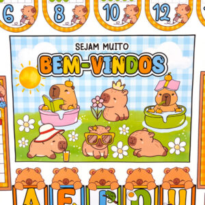 Kit ornamentação sala Capivara