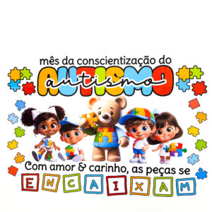 Painel Autismo peças se encaixam