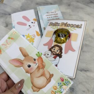 Kit 4 modelos de carros tema Páscoa