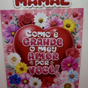 Painel coração como é grande o meu amor