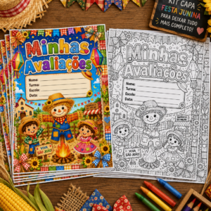 Kit de capas Minhas avaliações Juninas