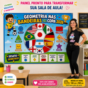 Geometria do desafio- Bandeirinhas da copa